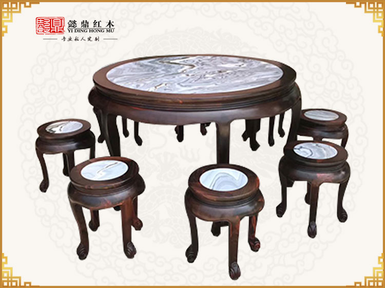 明式石面圓臺(tái)